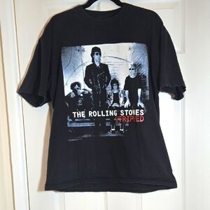 Vintage 1995 Rolling Stones Stripped Tour Tee XL Brockum Band Shirt